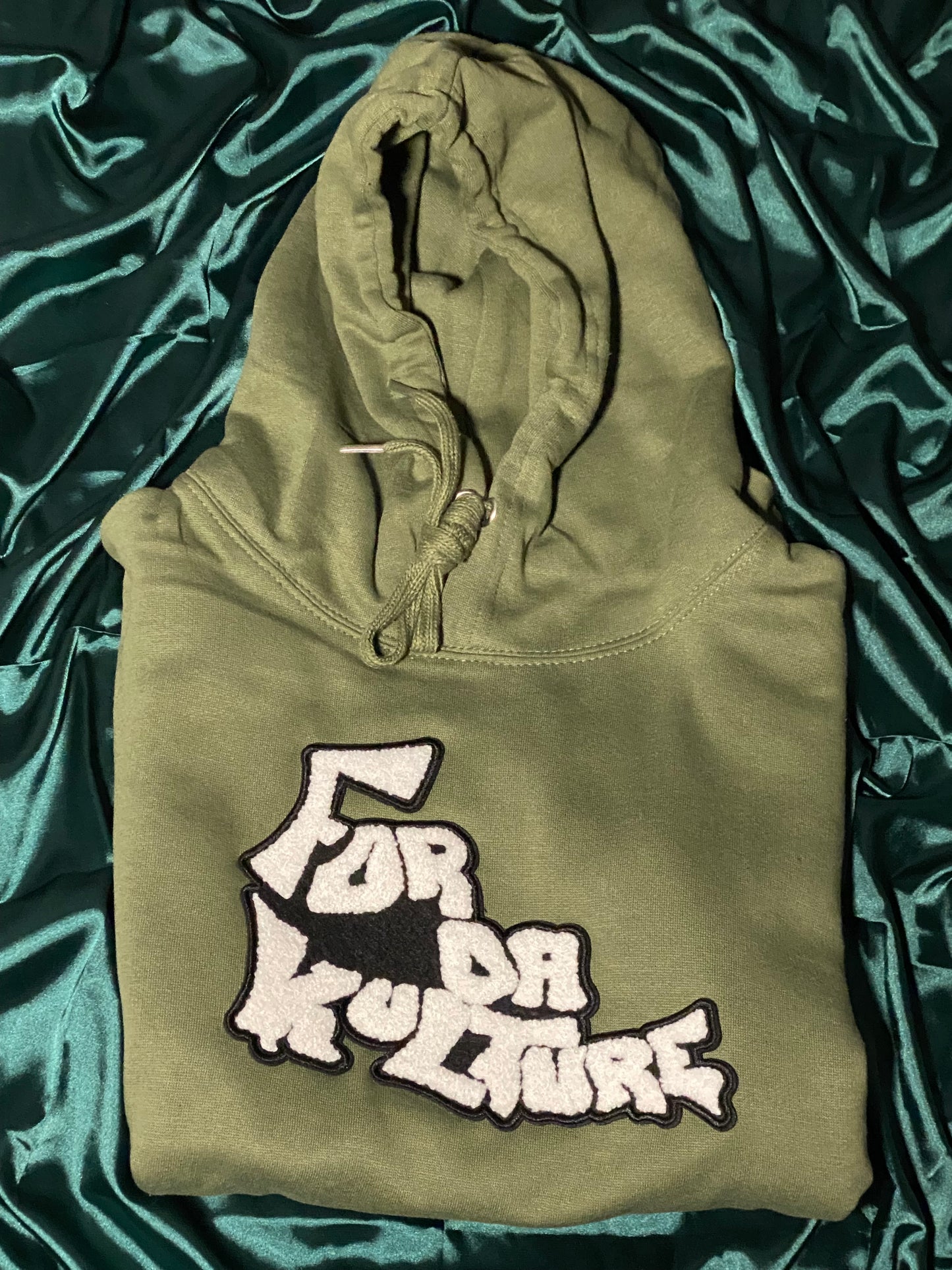 For Da Kulture- Olive Green Hoodie