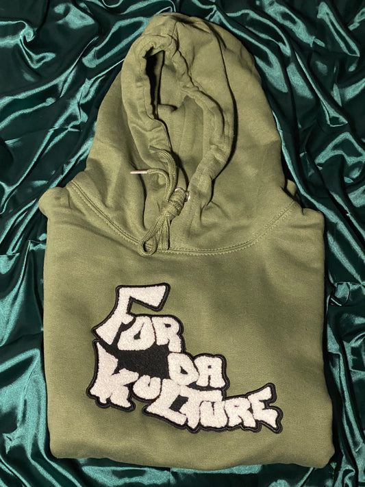 For Da Kulture- Olive Green Hoodie