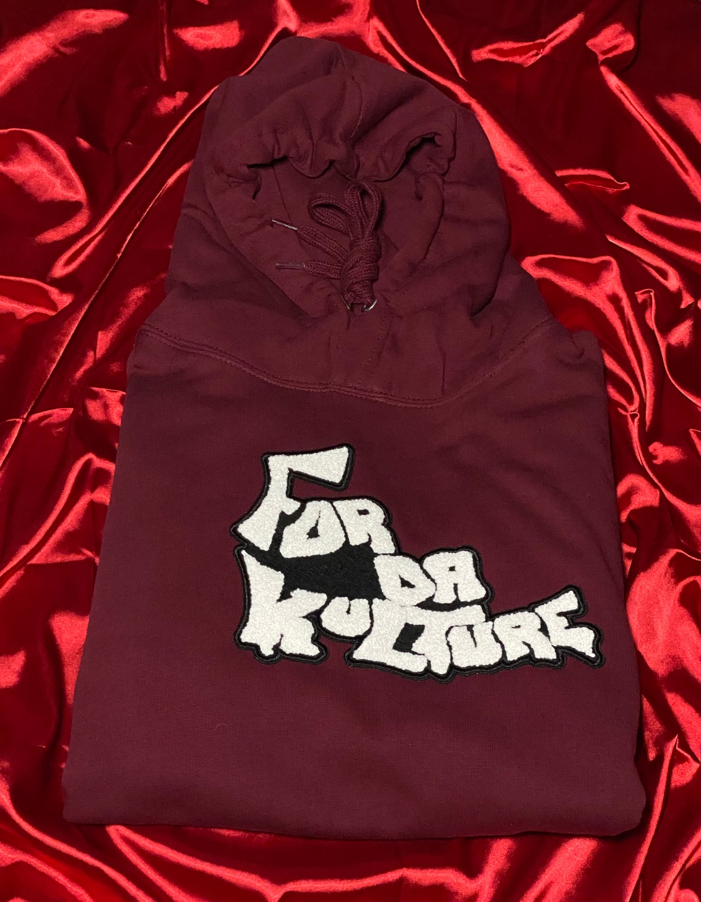 For Da Kulture- Maroon Hoodie